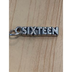 .925 Sixteen Sterling Silver Jewelry Charm